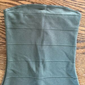 Olive tube midi dress size